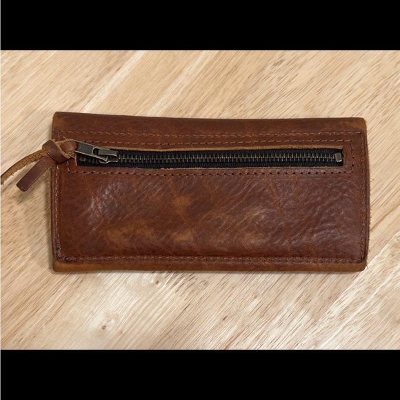 Go Forth Goods GFG Marie Full Grain Leather Wallet Zip Pocket - Picture 2 of 3
